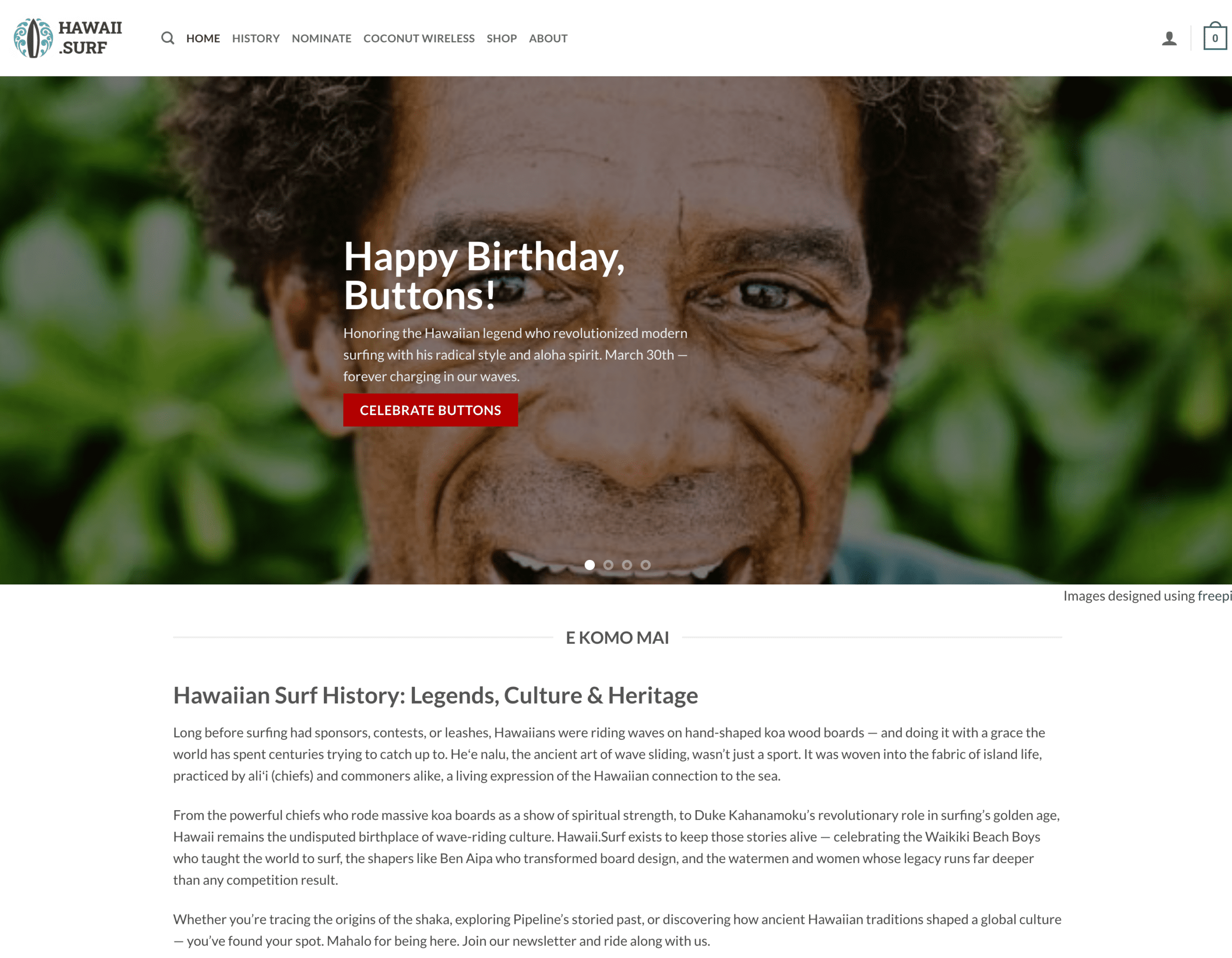 Hawaii.surf homepage