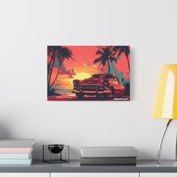 Retro Sunset Canvas Art - Vintage Car & Palms - Image 19