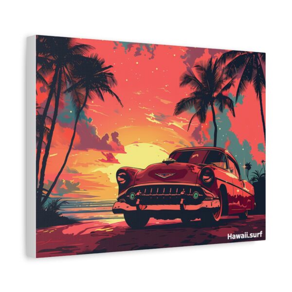 Retro Sunset Canvas Art - Vintage Car & Palms - Image 14