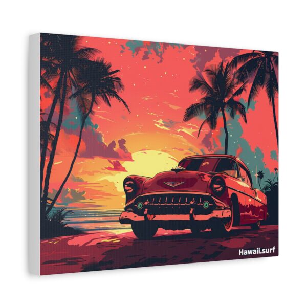Retro Sunset Canvas Art - Vintage Car & Palms - Image 10
