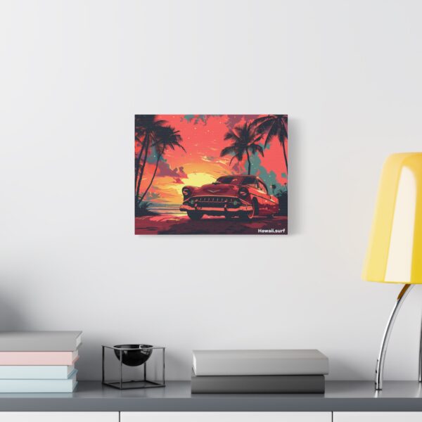 Retro Sunset Canvas Art - Vintage Car & Palms - Image 11