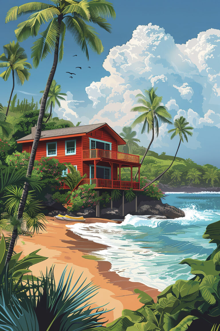 Hawaii surf house