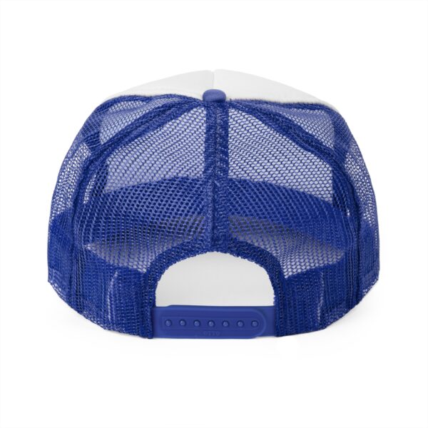 Surf-Inspired Trucker Cap in Blue.