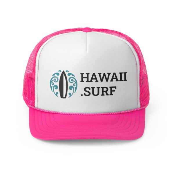 Surf-Inspired Trucker Cap in Pink.