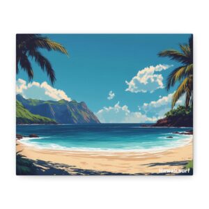 Vintage Hawaii  - Beach and Palms
