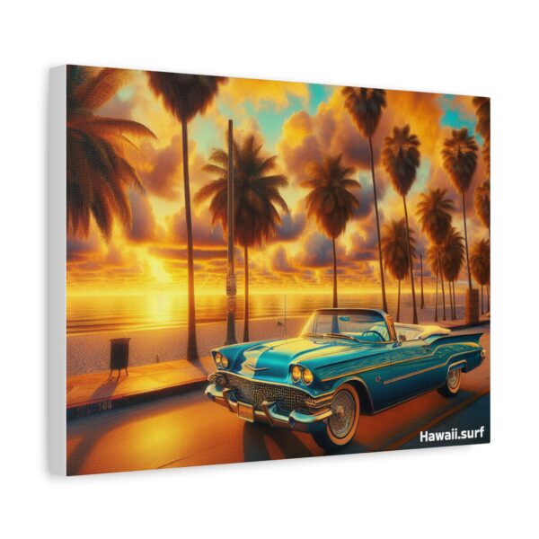 Vintage Hawaii  - Retro sunset with classic car cruising - Image 14