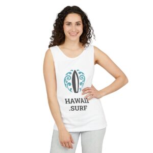 Alternative view of Ocean-Inspired Unisex Tank Top, Beachwear, Hawaii Surf vibes for Summer