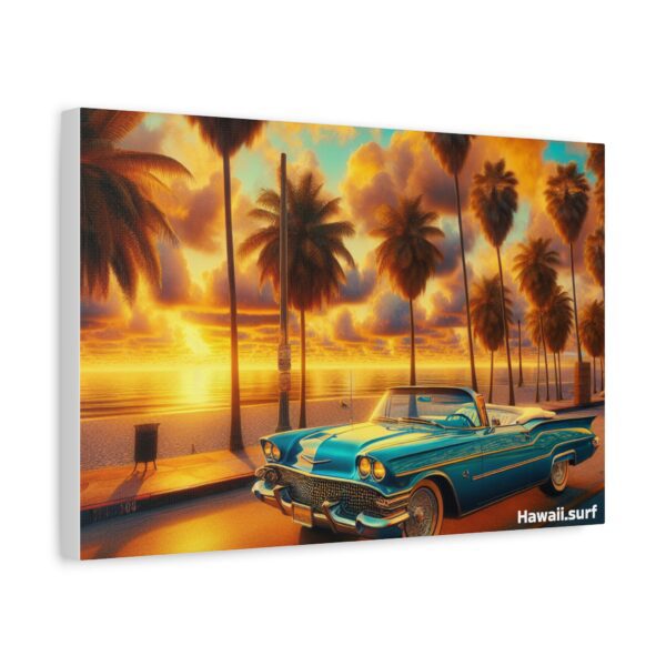 Vintage Hawaii  - Retro sunset with classic car cruising - Image 18