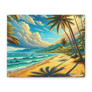 Vintage Hawaii - Relaxing Beach Scene