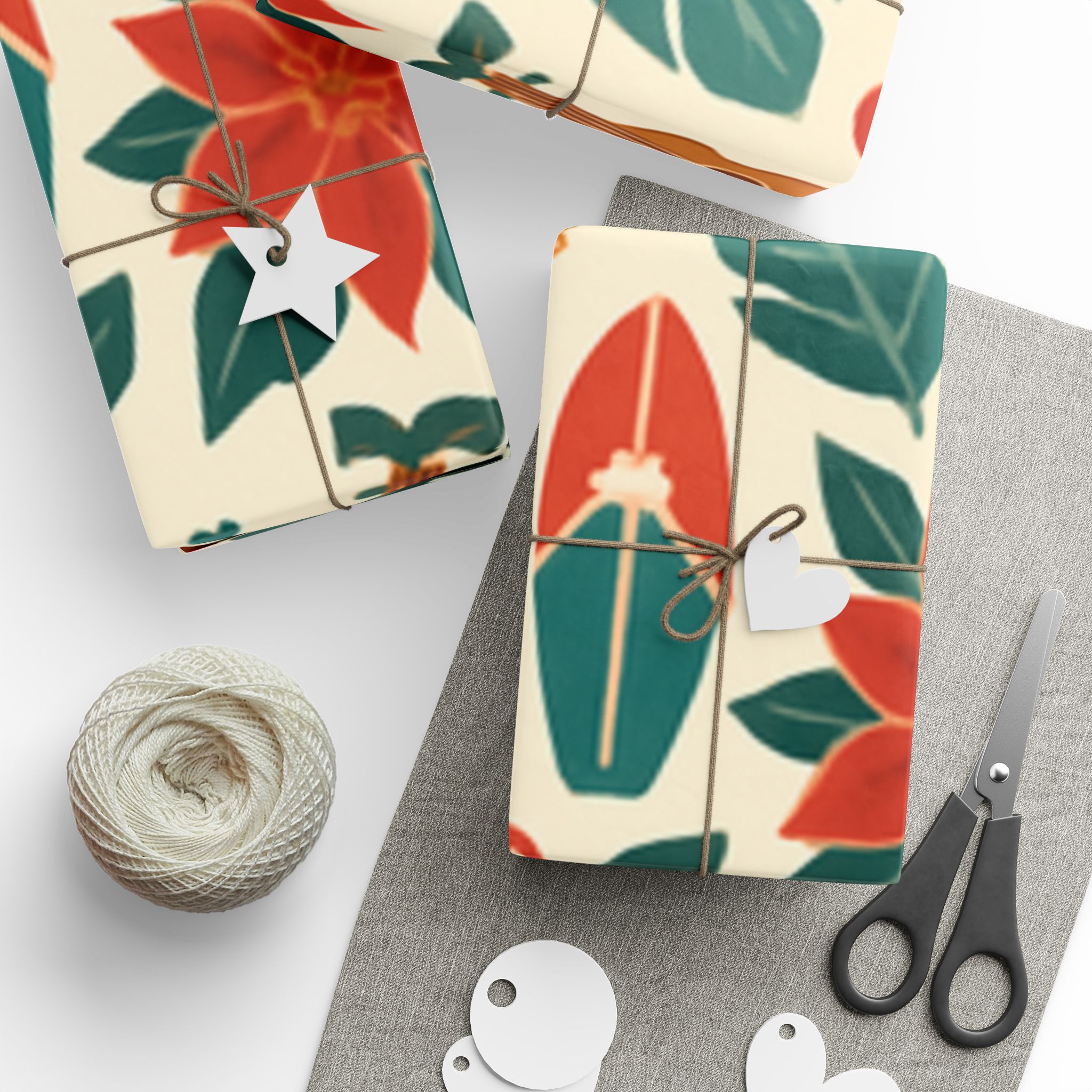 Hawaiian Christmas Wrapping Paper - Image 2