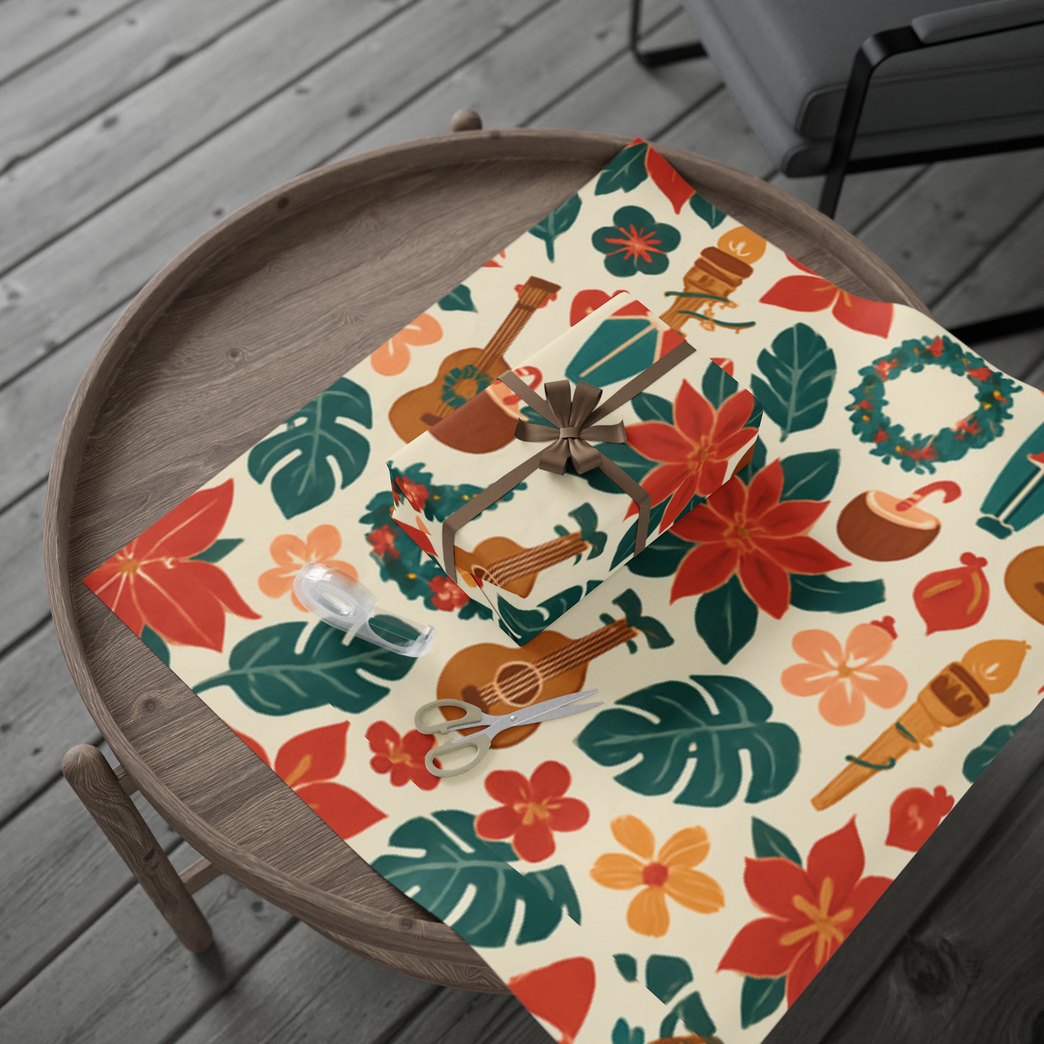 Hawaiian Christmas Wrapping Paper - Image 6