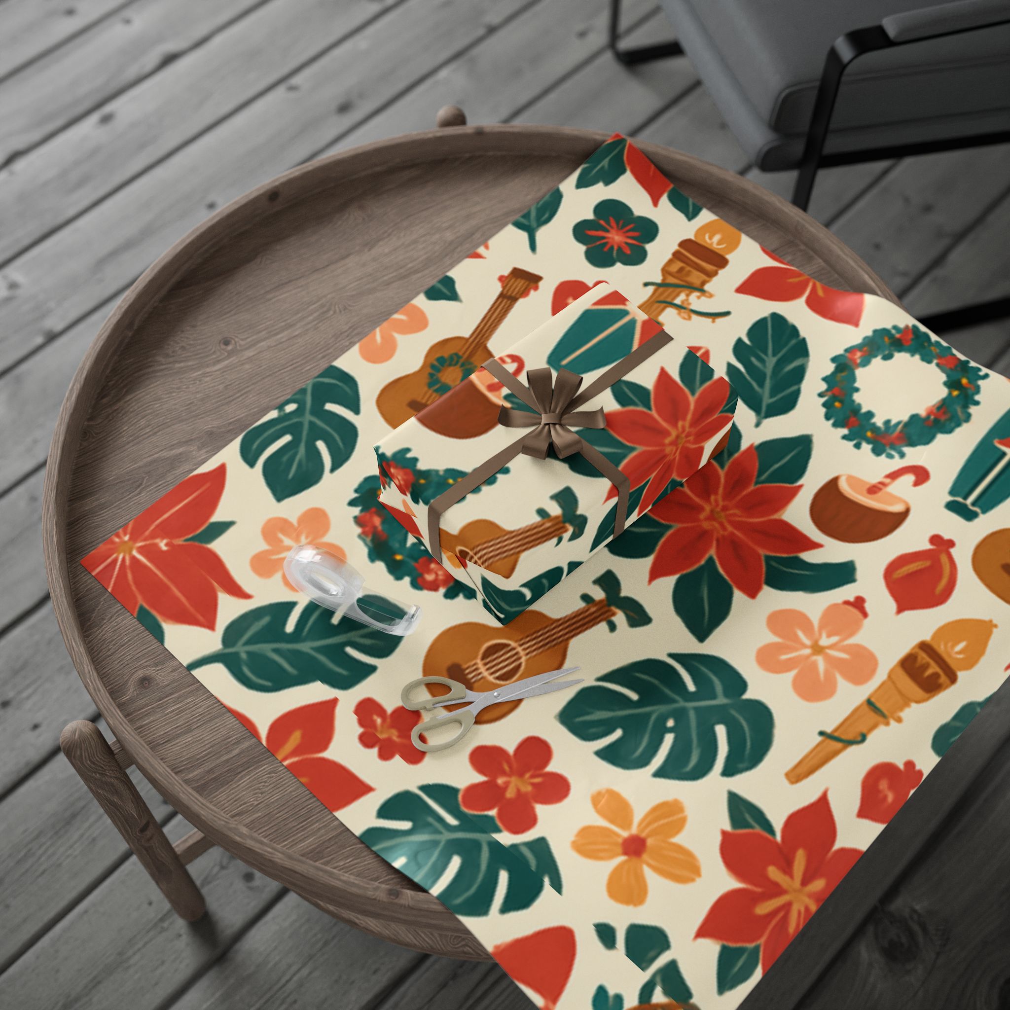 Hawaiian Christmas Wrapping Paper - Image 17