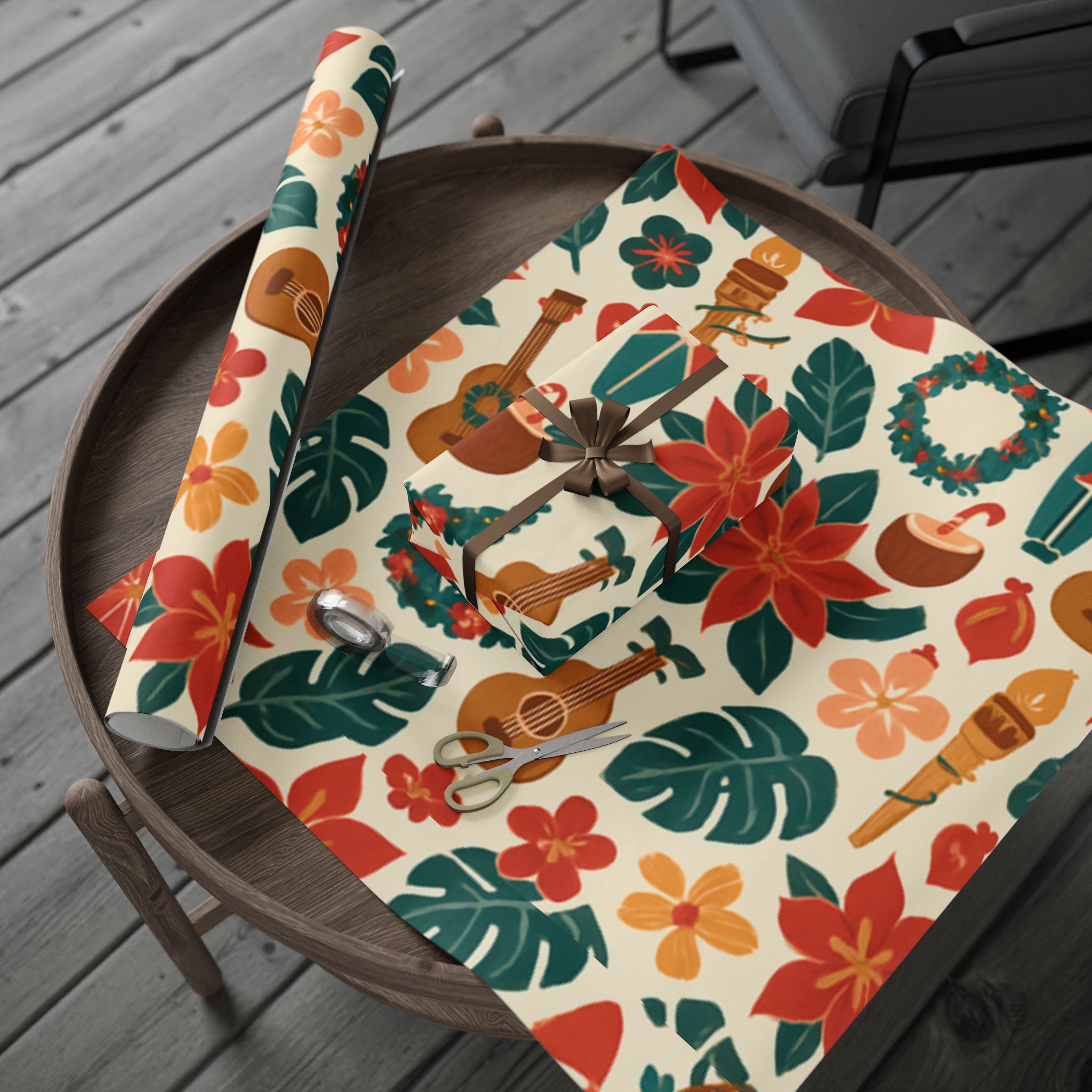 Hawaiian Christmas Wrapping Paper - Image 9