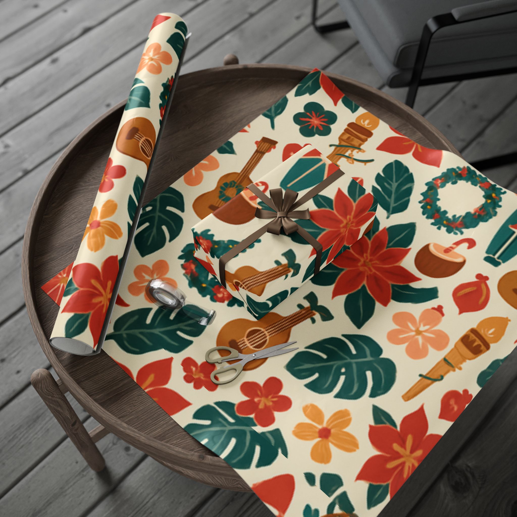 Hawaiian Christmas Wrapping Paper - Image 12