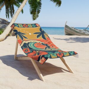 Retro Hawaiian Surf Beach Towel — Vintage Oahu Design | Hawaii.surf