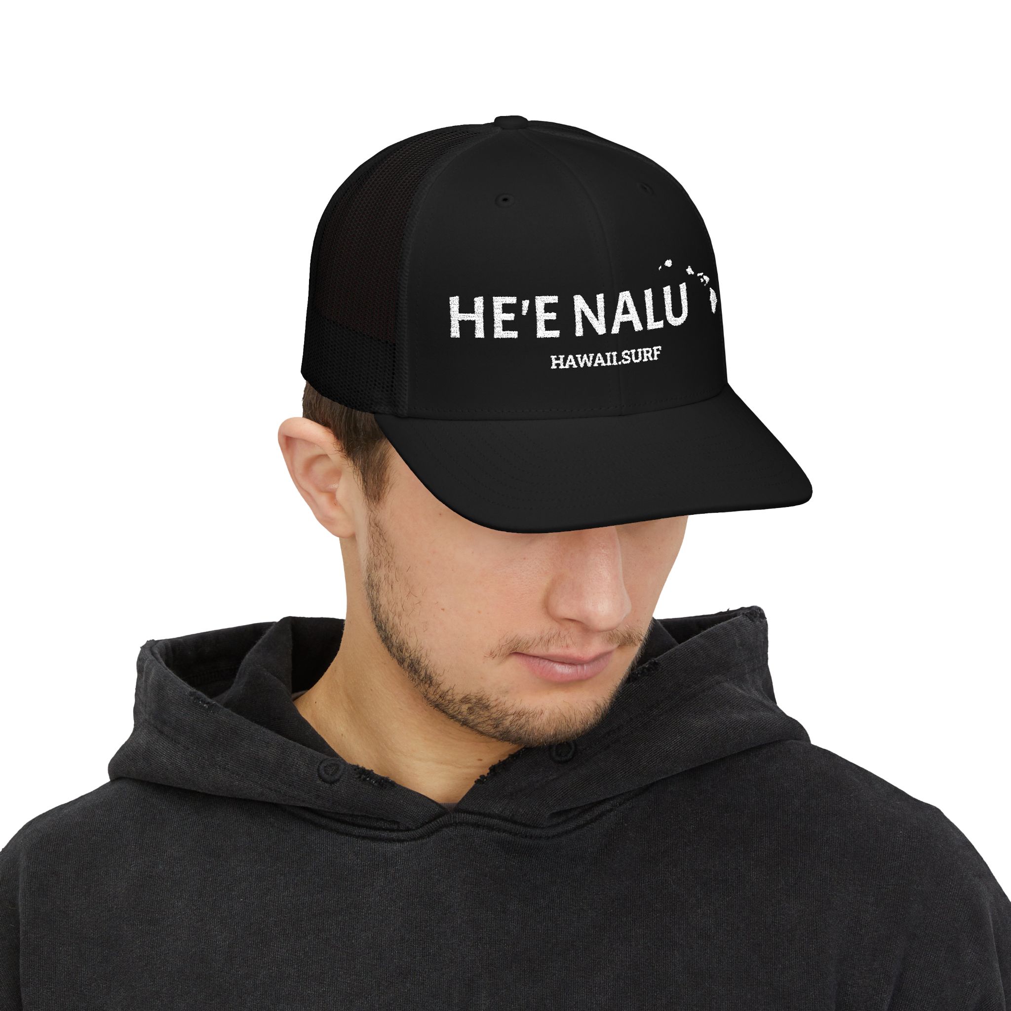 Embroidered Hawaiian Islands Trucker Hat | hawaii.surf - Image 6