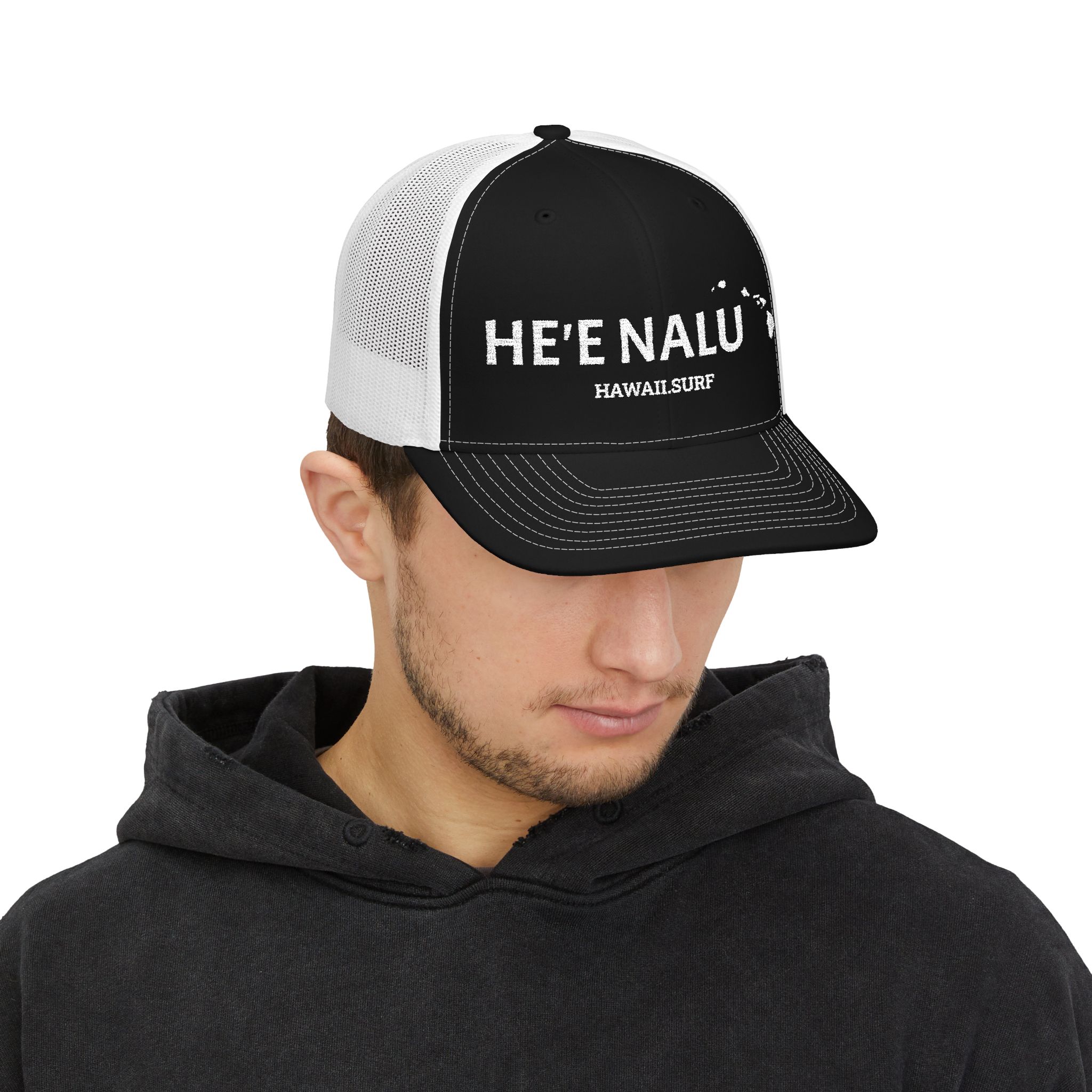 Embroidered Hawaiian Islands Trucker Hat | hawaii.surf - Image 9