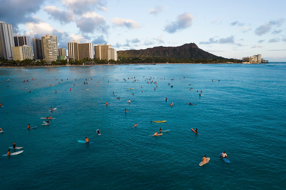 Queens Surf Break, Waikiki Oahu